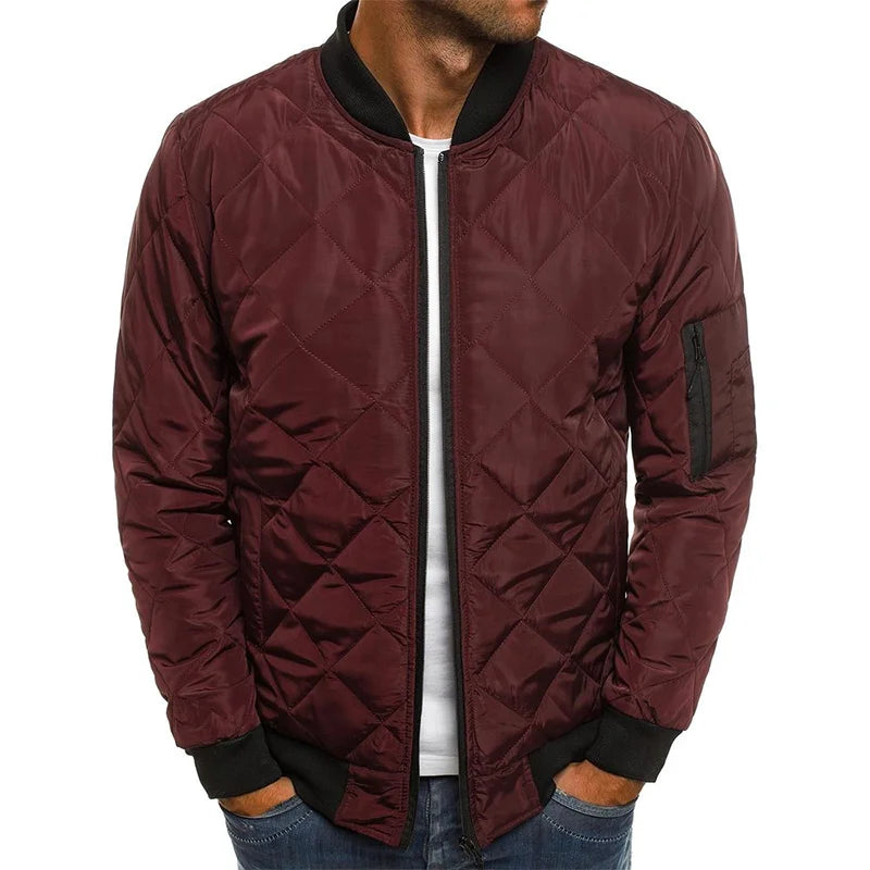 Diamond-Pattern Jacket