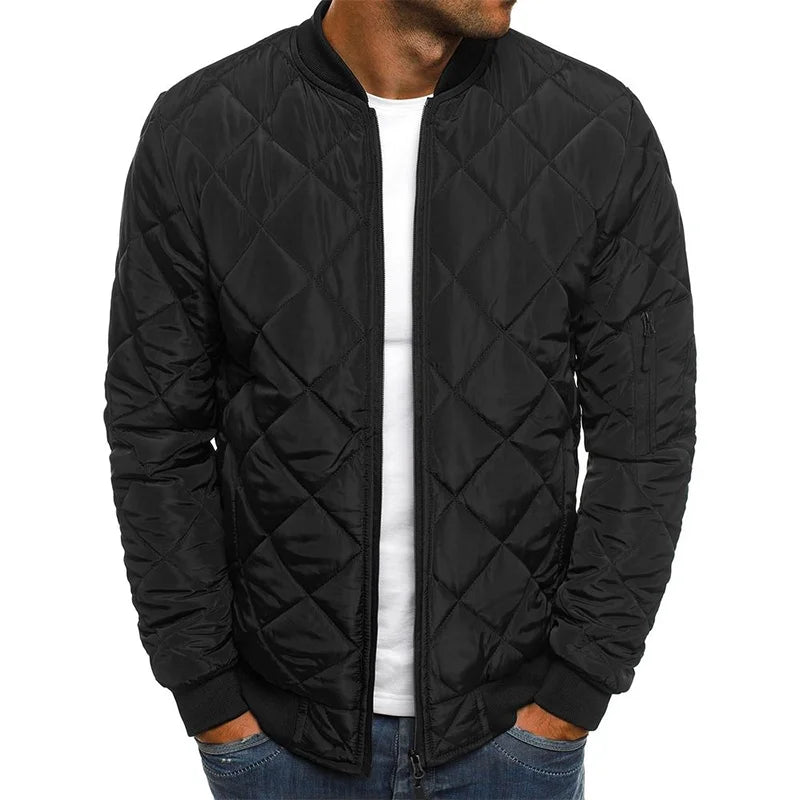 Diamond-Pattern Jacket