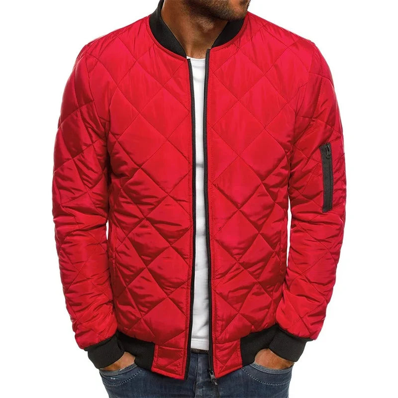 Diamond-Pattern Jacket