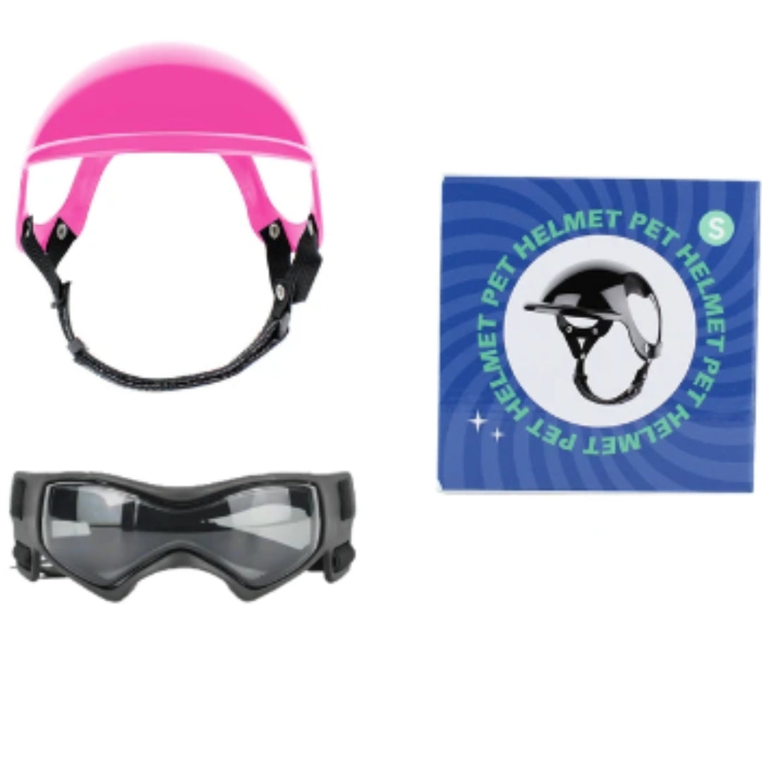 Dog Helmet and Goggles