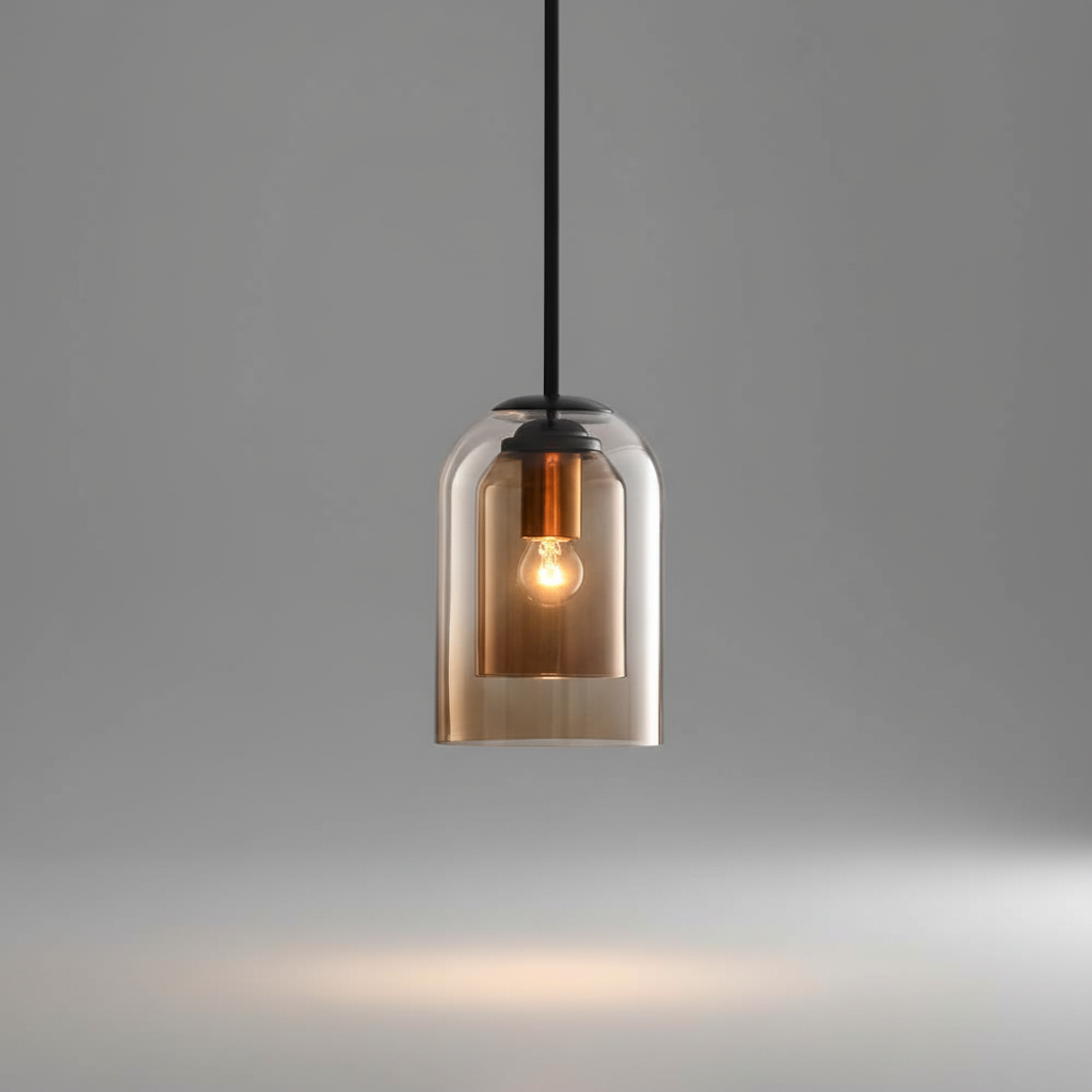 Double-Layer Glass Pendant Light