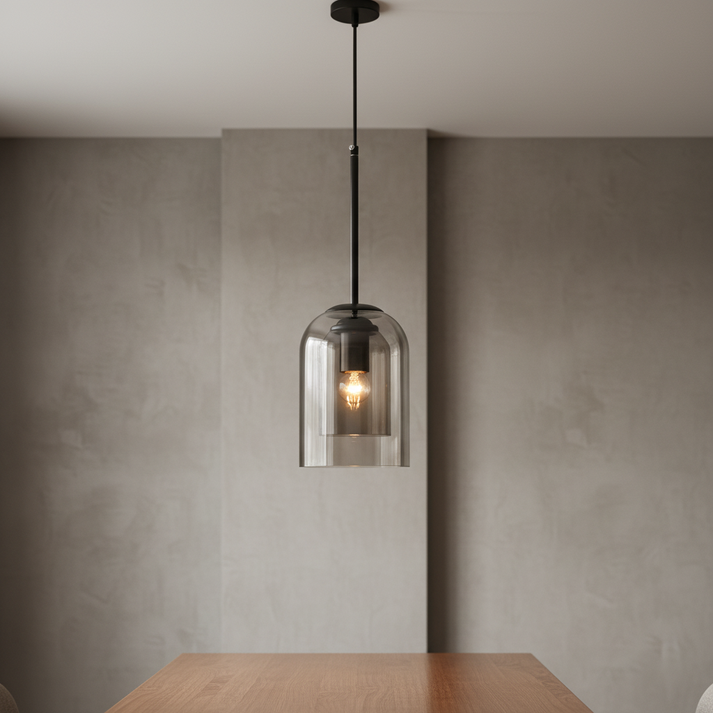 Double-Layer Glass Pendant Light