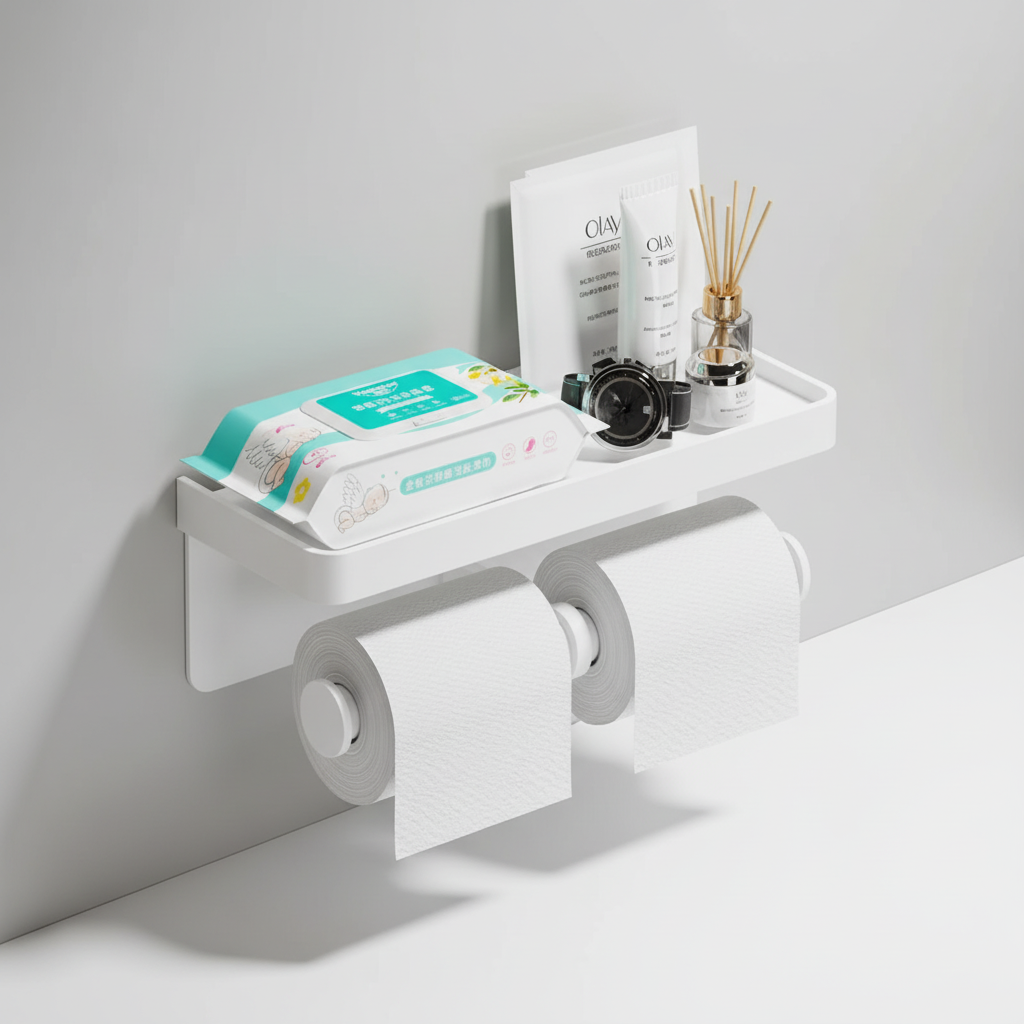 Double Roll Toilet Paper Holder
