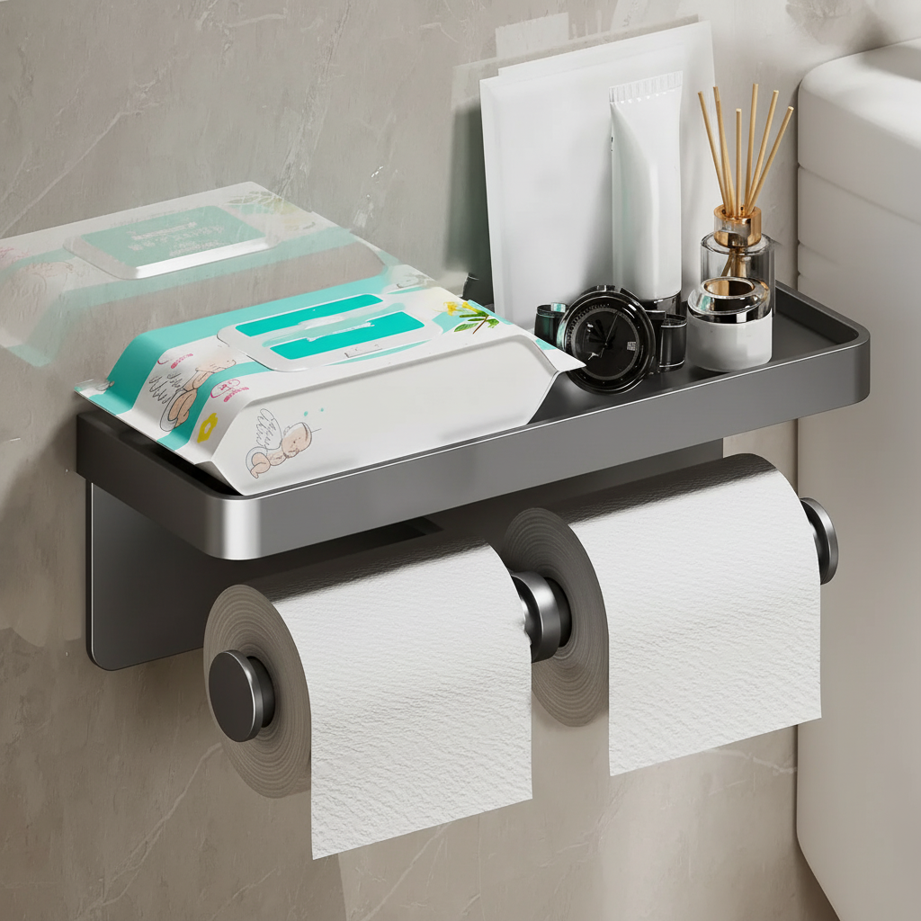 Double Roll Toilet Paper Holder