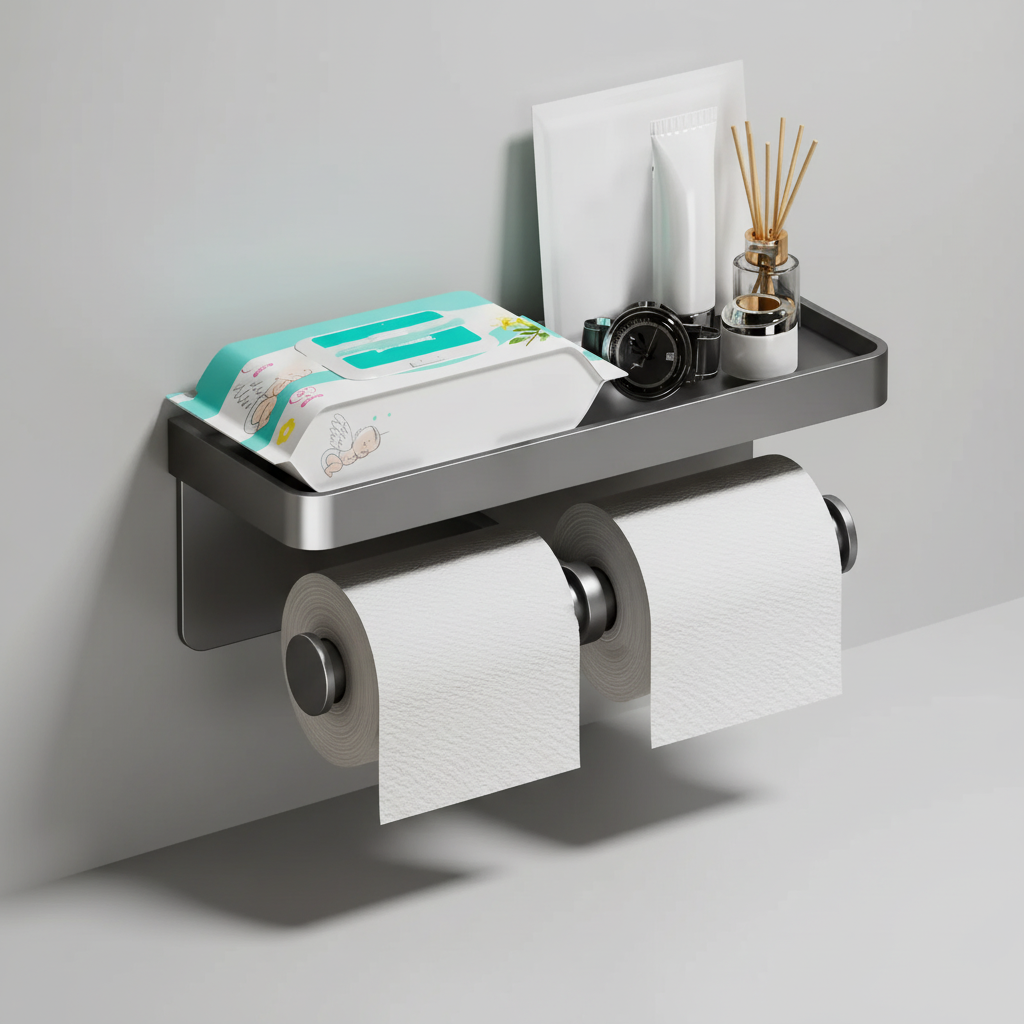 Double Roll Toilet Paper Holder