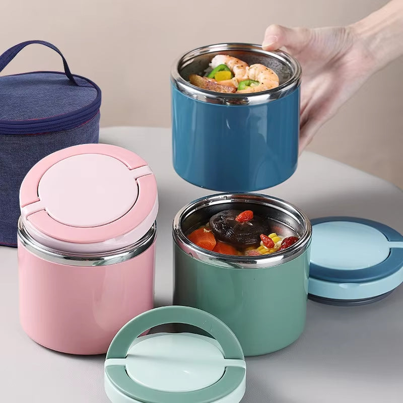 Double-Walled Insulated Stainless Steel Leakproof Food Container