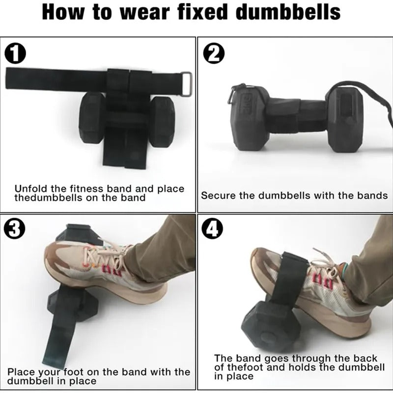 Dumbbell Ankle Strap for Tibialis, Leg and Hip Training
