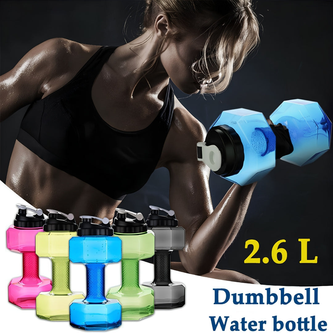 Dumbbell Water Bottle - Dumbbell-Shaped Sports Bottle