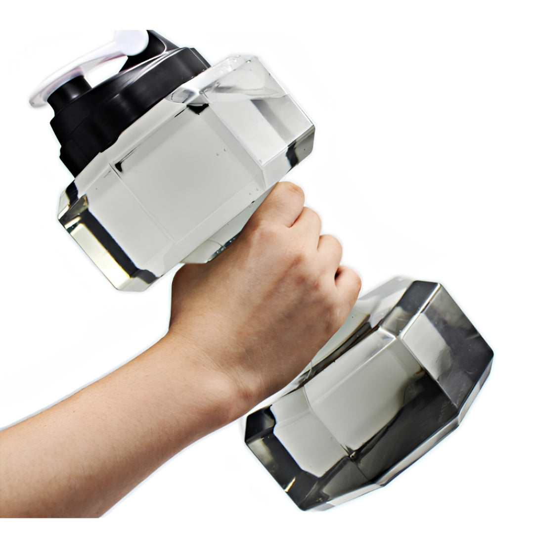 Dumbbell Water Bottle - Dumbbell-Shaped Sports Bottle
