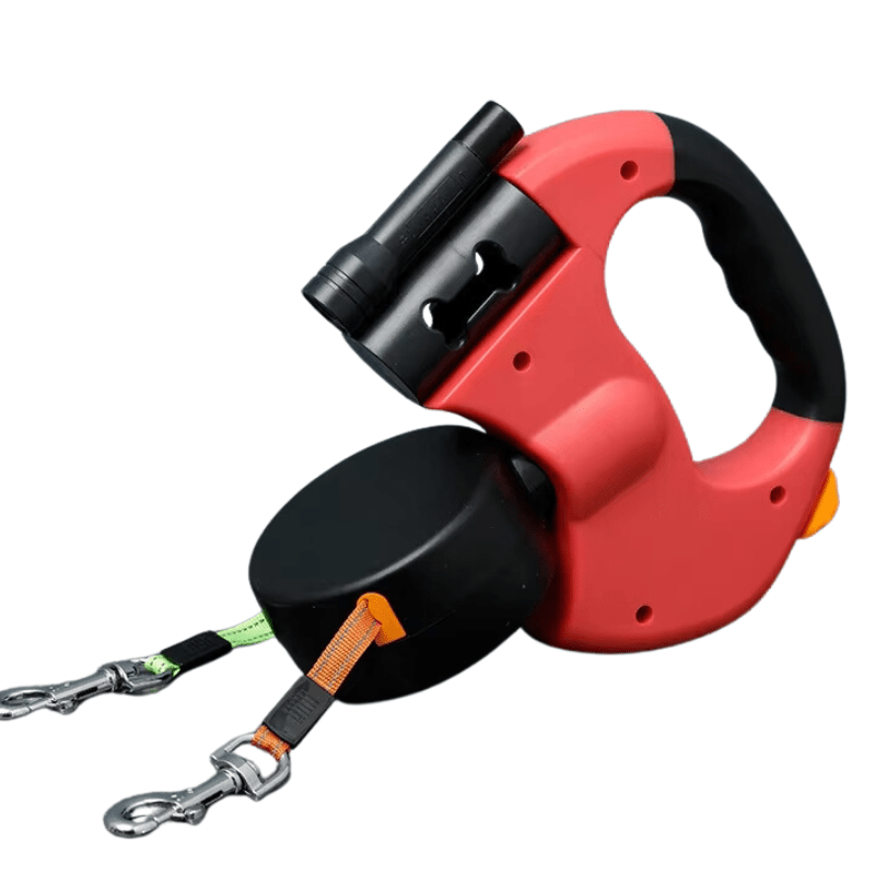 Durable Dual Dog Leash with LED Light