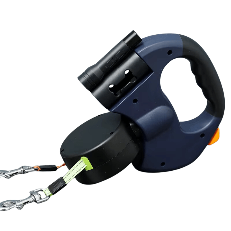 Durable Dual Dog Leash with LED Light