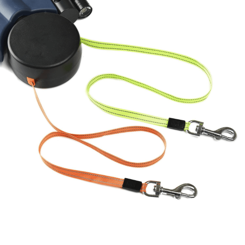 Durable Dual Dog Leash with LED Light