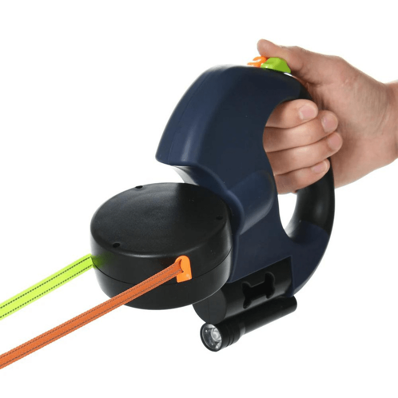 Durable Dual Dog Leash with LED Light