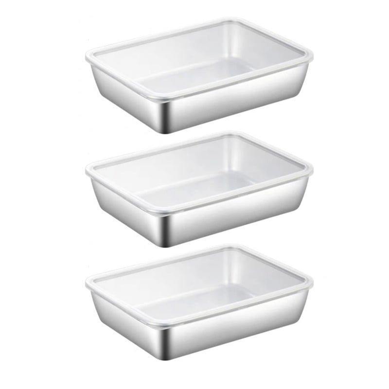 Durable & Eco-Friendly Stainless Steel Food Storage Containers