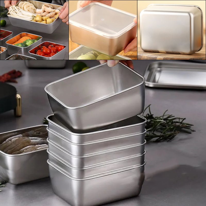 Durable & Eco-Friendly Stainless Steel Food Storage Containers