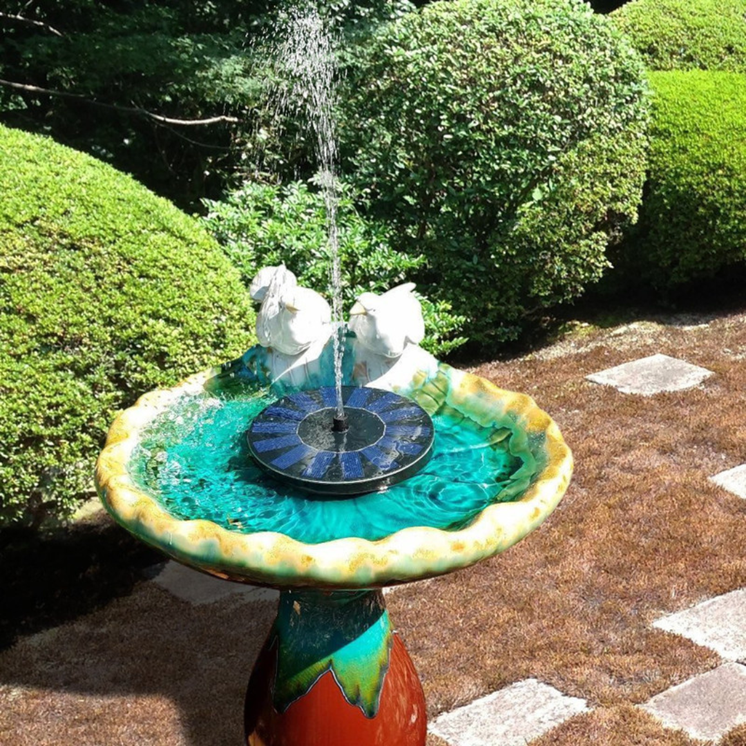 Eco-Friendly Solar Fountain – Decorative and Functional
