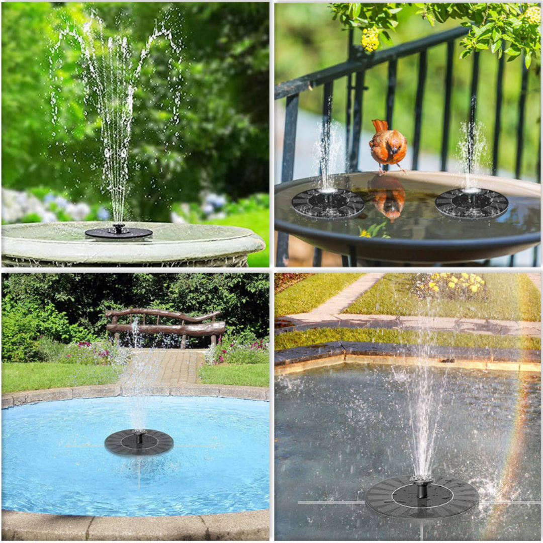 Eco-Friendly Solar Fountain – Decorative and Functional