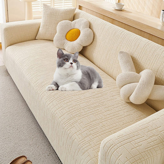 Elastic Jacquard Anti-Scratch Sofa Cover for Pets