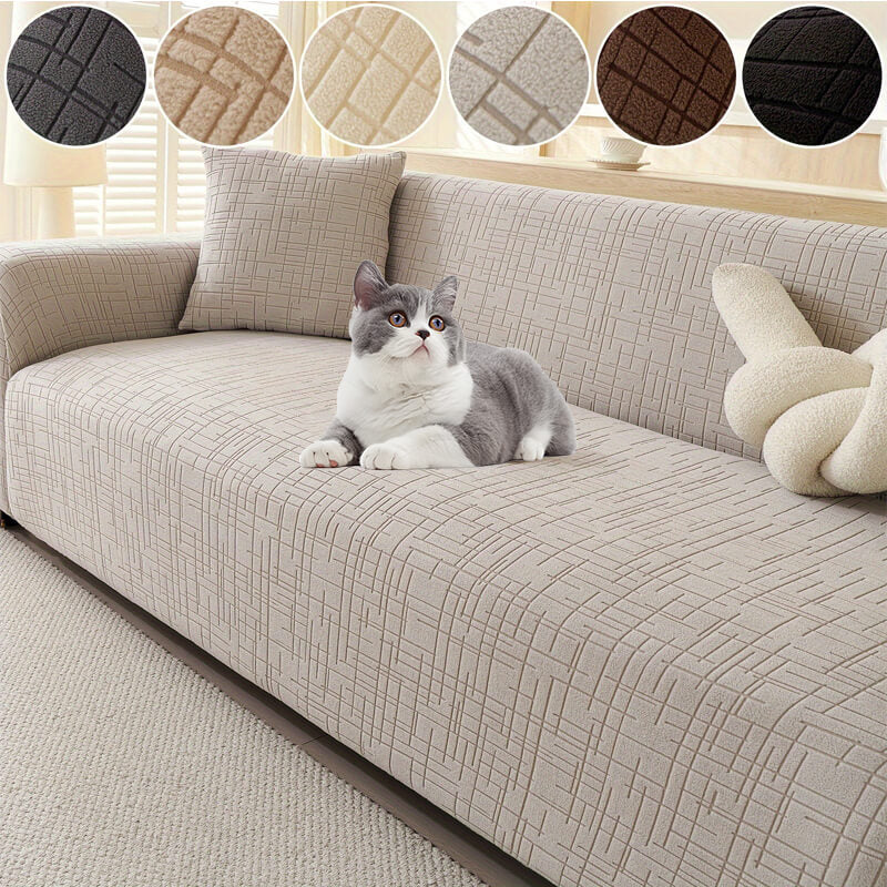 Elastic Jacquard Anti-Scratch Sofa Cover for Pets