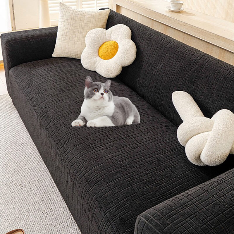 Elastic Jacquard Anti-Scratch Sofa Cover for Pets