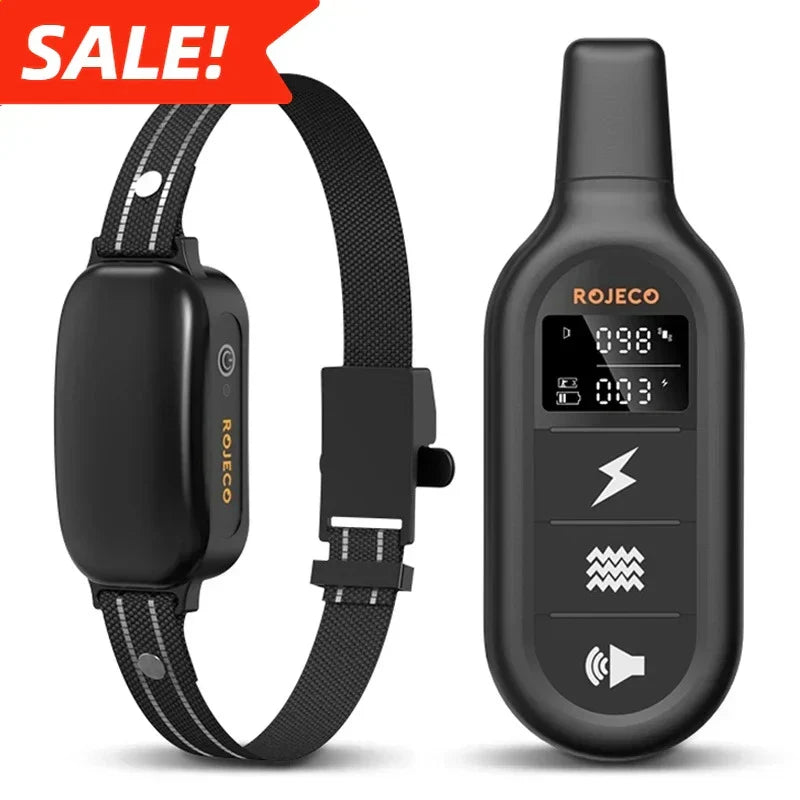 Electric Dog Training Collar with 1000 m Range and Waterproof Design