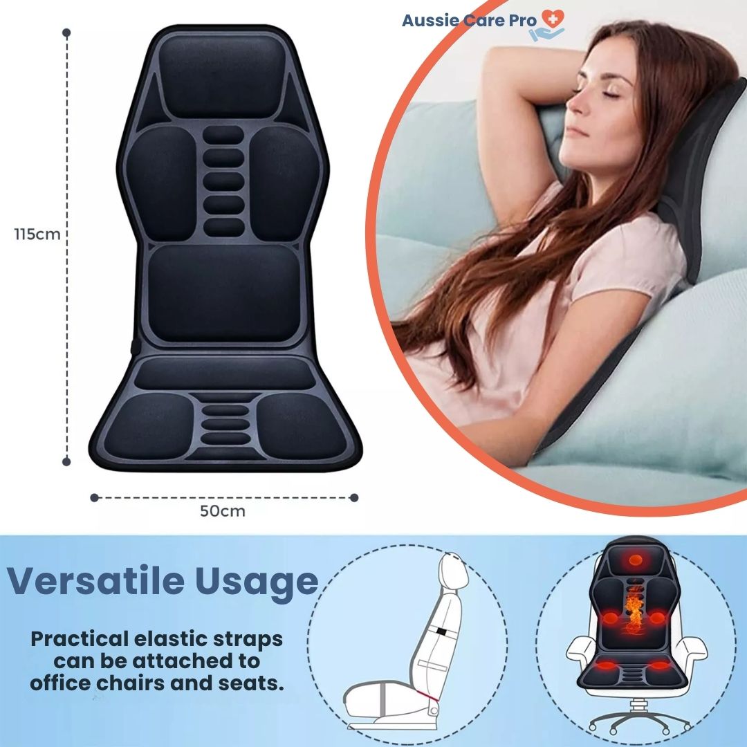 Electric Full-Body Massage Cushion – Heated Vibrating Chair Pad