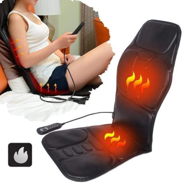 Electric Full-Body Massage Cushion – Heated Vibrating Chair Pad
