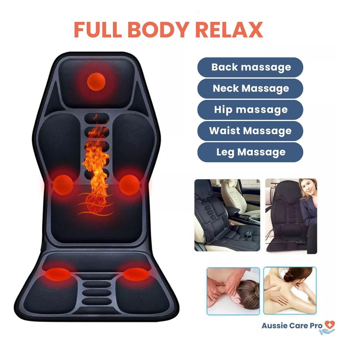 Electric Full-Body Massage Cushion – Heated Vibrating Chair Pad