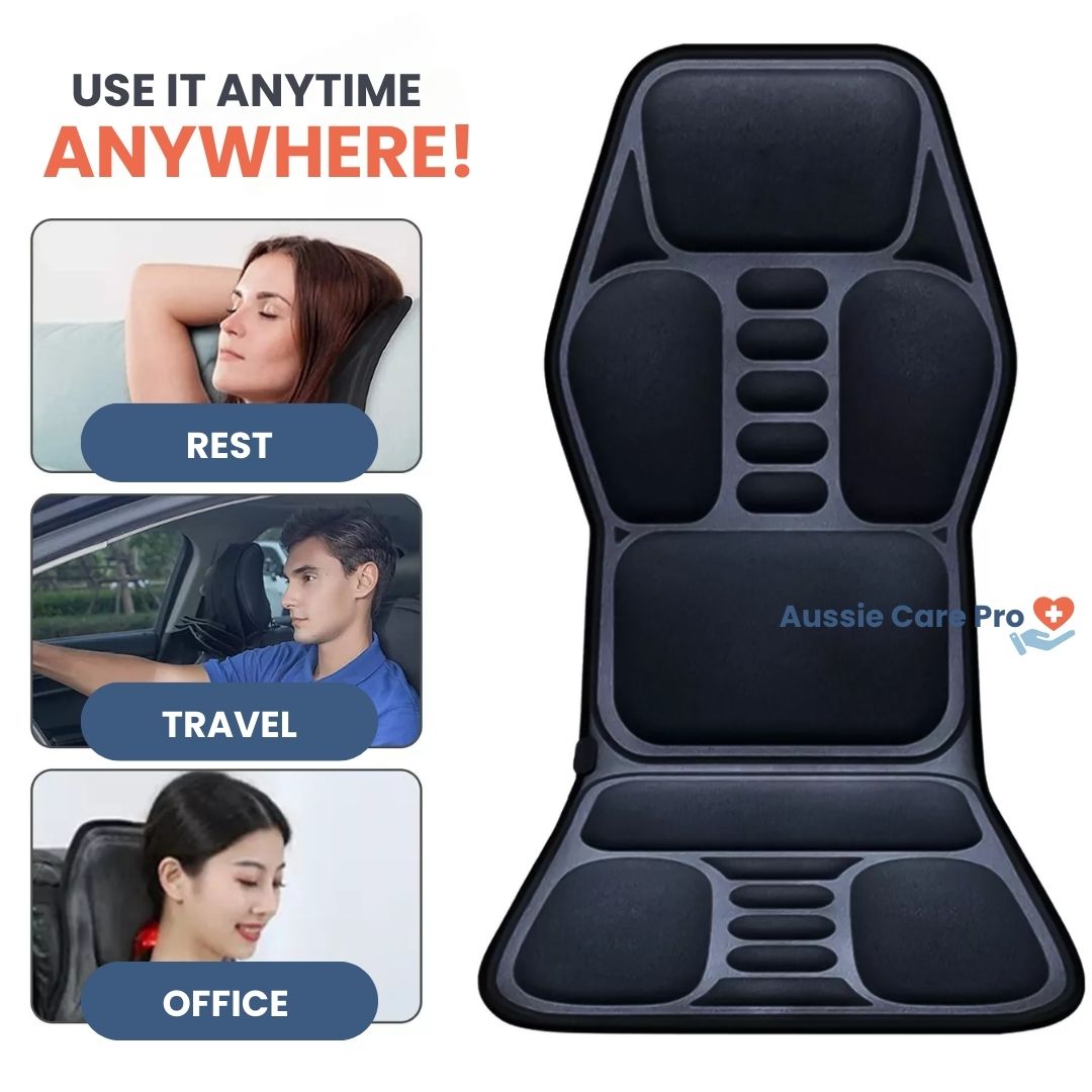 Electric Full-Body Massage Cushion – Heated Vibrating Chair Pad