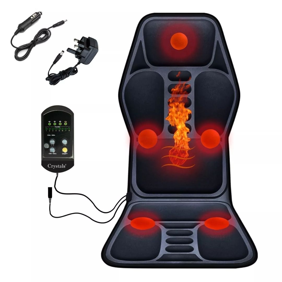 Electric Full-Body Massage Cushion – Heated Vibrating Chair Pad