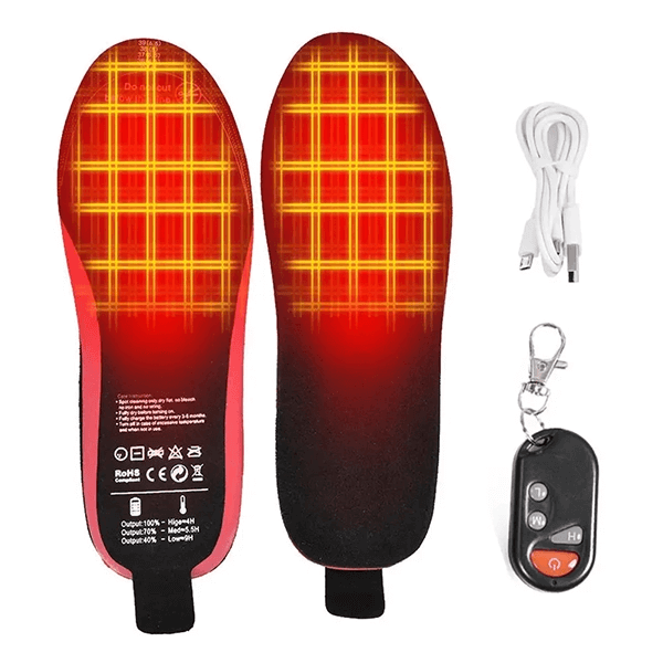 Electric Heated Insoles with Remote Control for Warm Feet