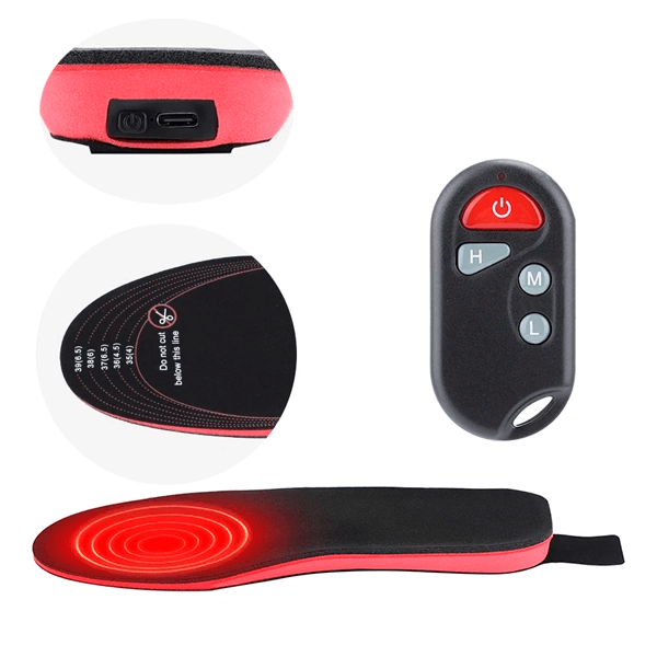 Electric Heated Insoles with Remote Control for Warm Feet