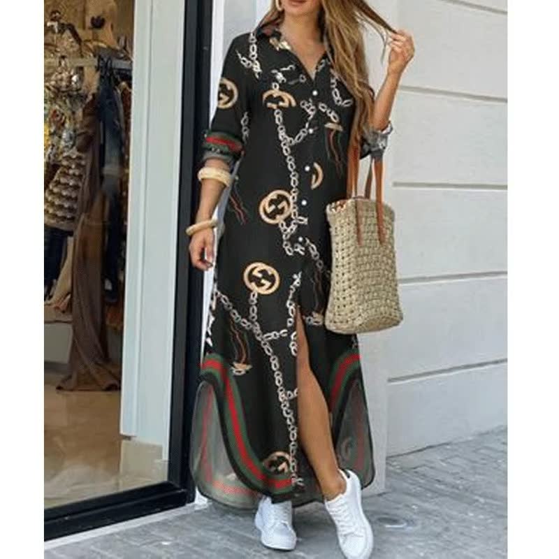 Elegant and Comfortable Street-Style Maxi Dress