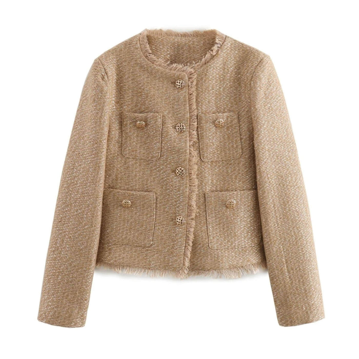 Elegant Cropped Jacket - Perfect for Spring Outfits