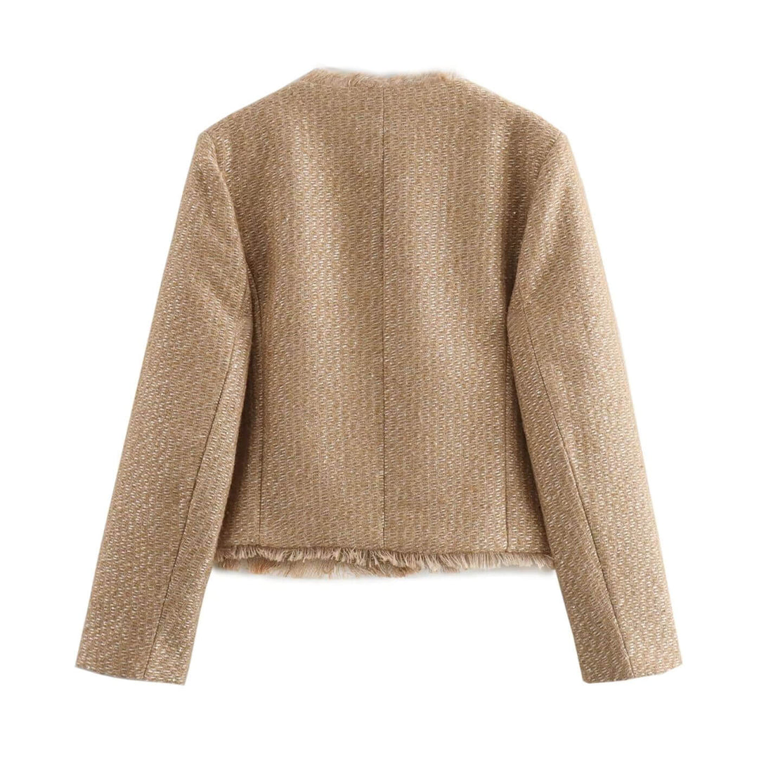 Elegant Cropped Jacket - Perfect for Spring Outfits
