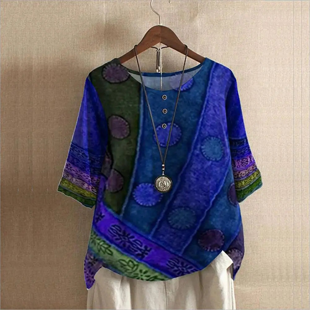 Elegant Round-Neck Top