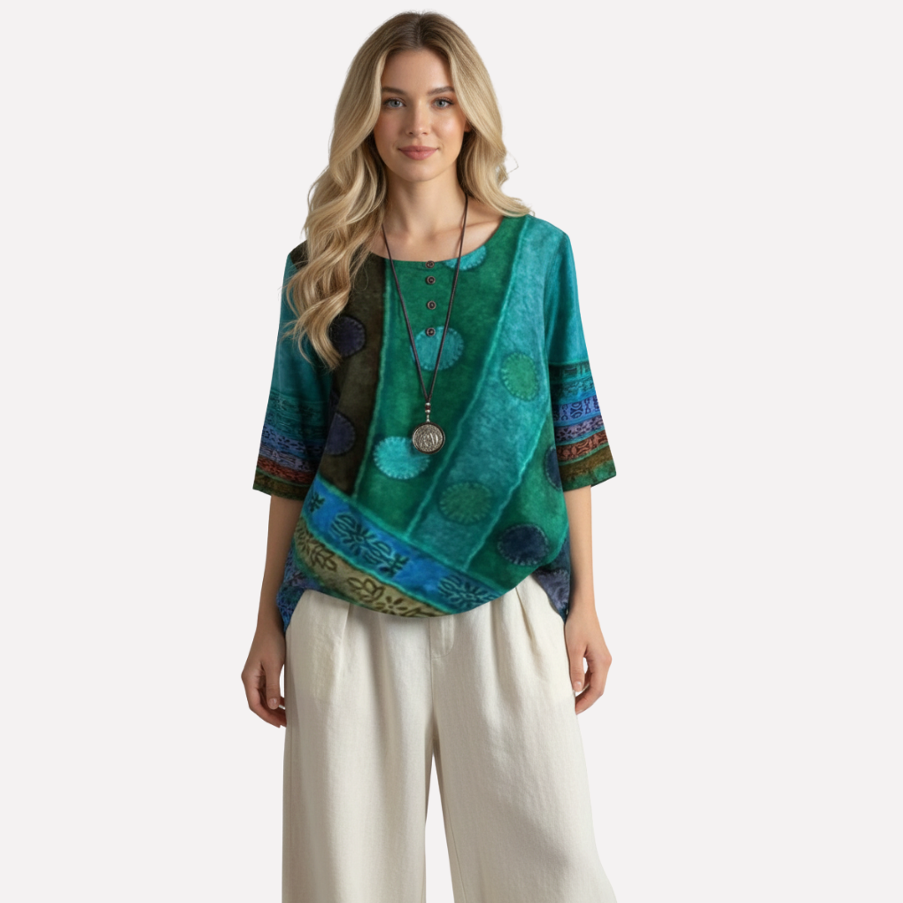 Elegant Round-Neck Top