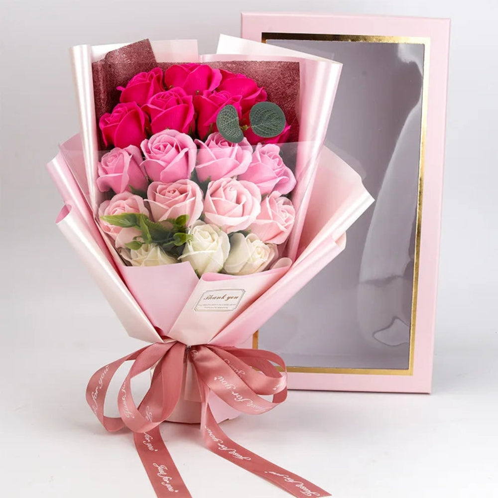 Elegant Soap Flower Bouquet