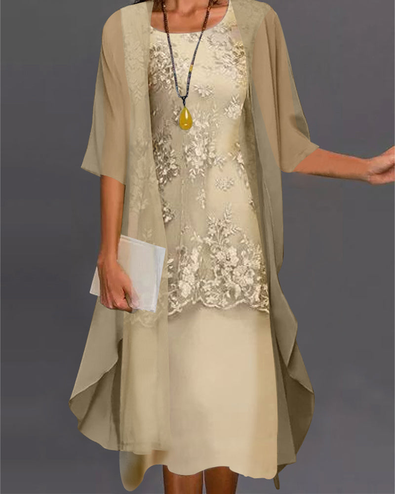 Elegant Two-Piece Dress Set