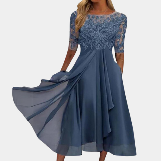 Elegant Women's Dress with Lace