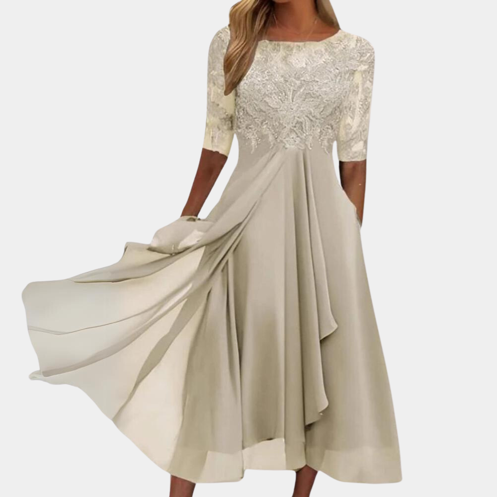 Elegant Women's Dress with Lace