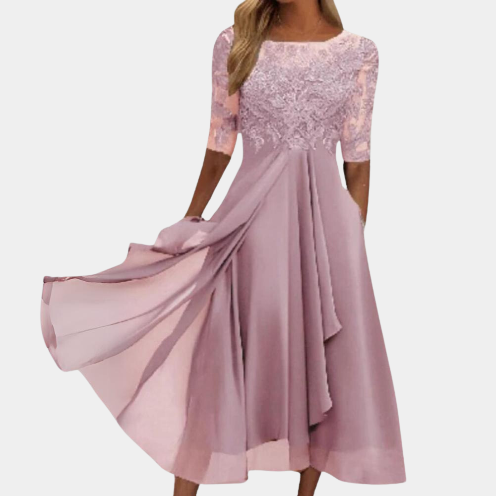 Elegant Women's Dress with Lace