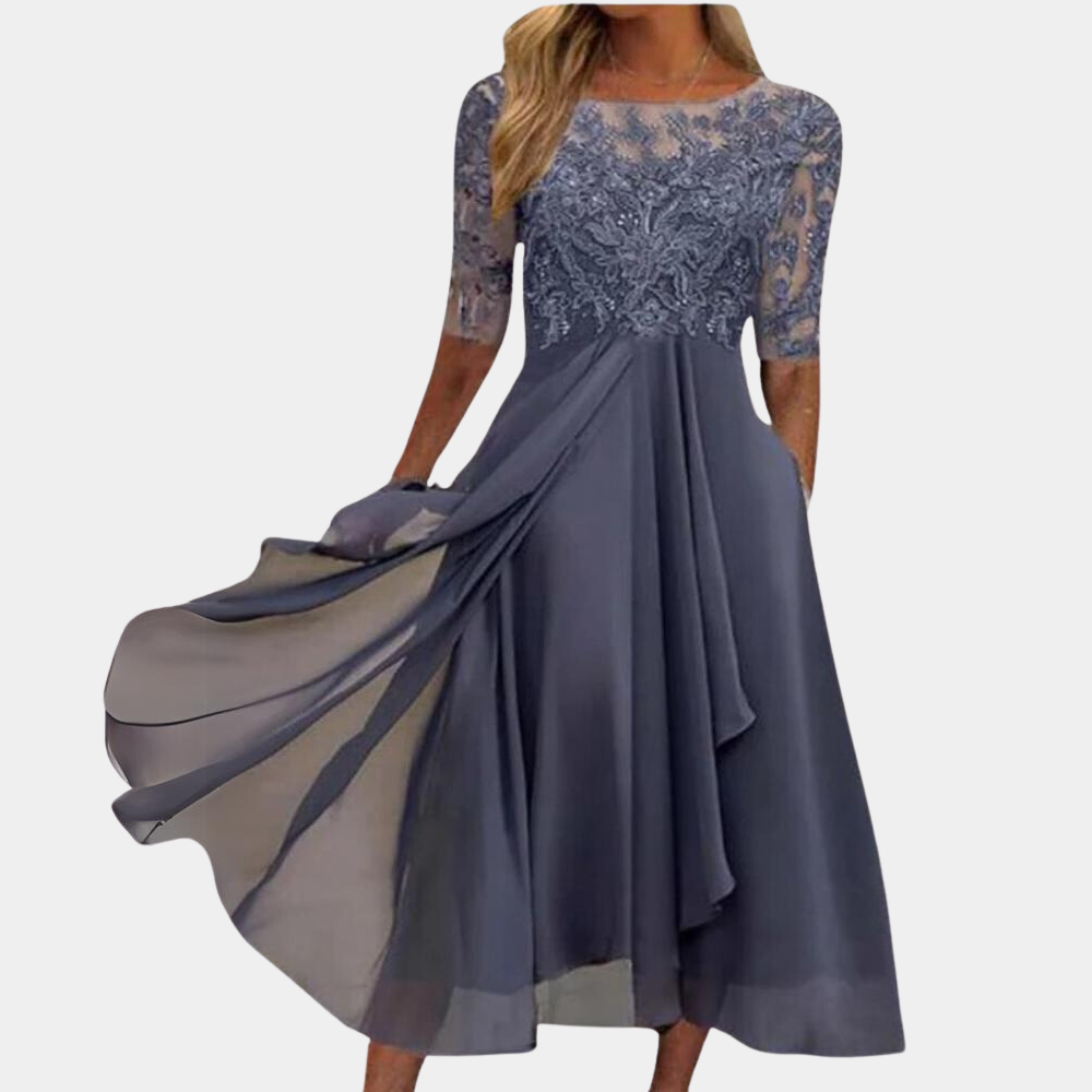 Elegant Women's Dress with Lace