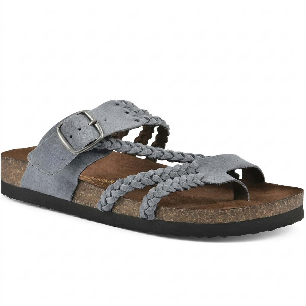 Elegant Women's European-Style Flat Sandals with Braided Straps