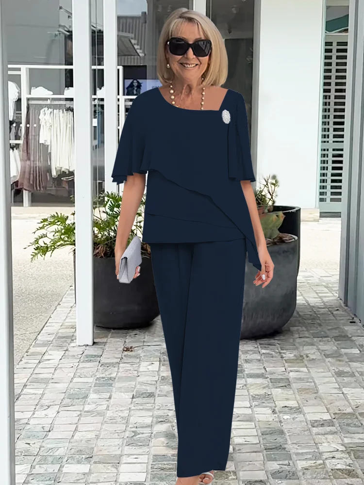 Elegant Women's Two-Piece Trouser Set