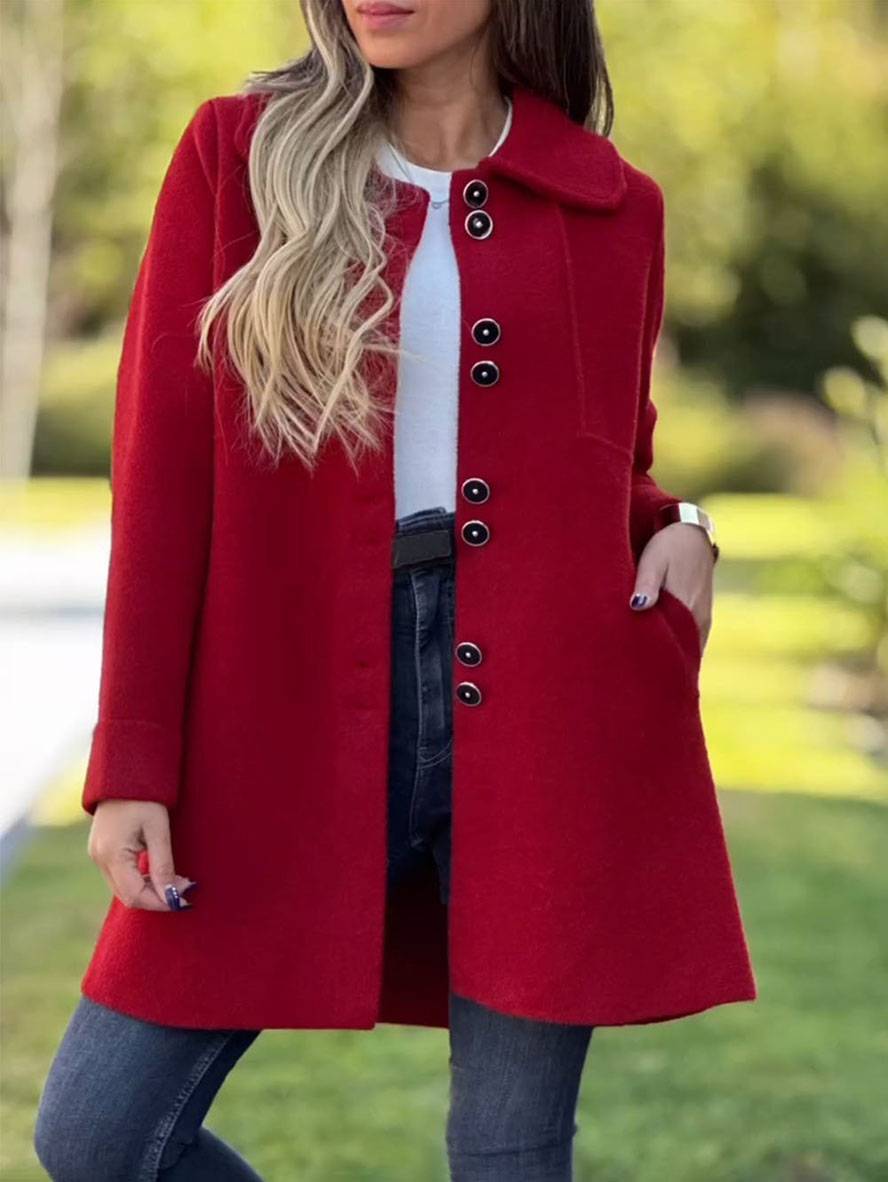 Elegant Women's Winter Coat - Warm and Classic