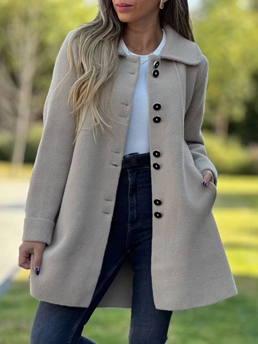 Elegant Women's Winter Coat - Warm and Classic