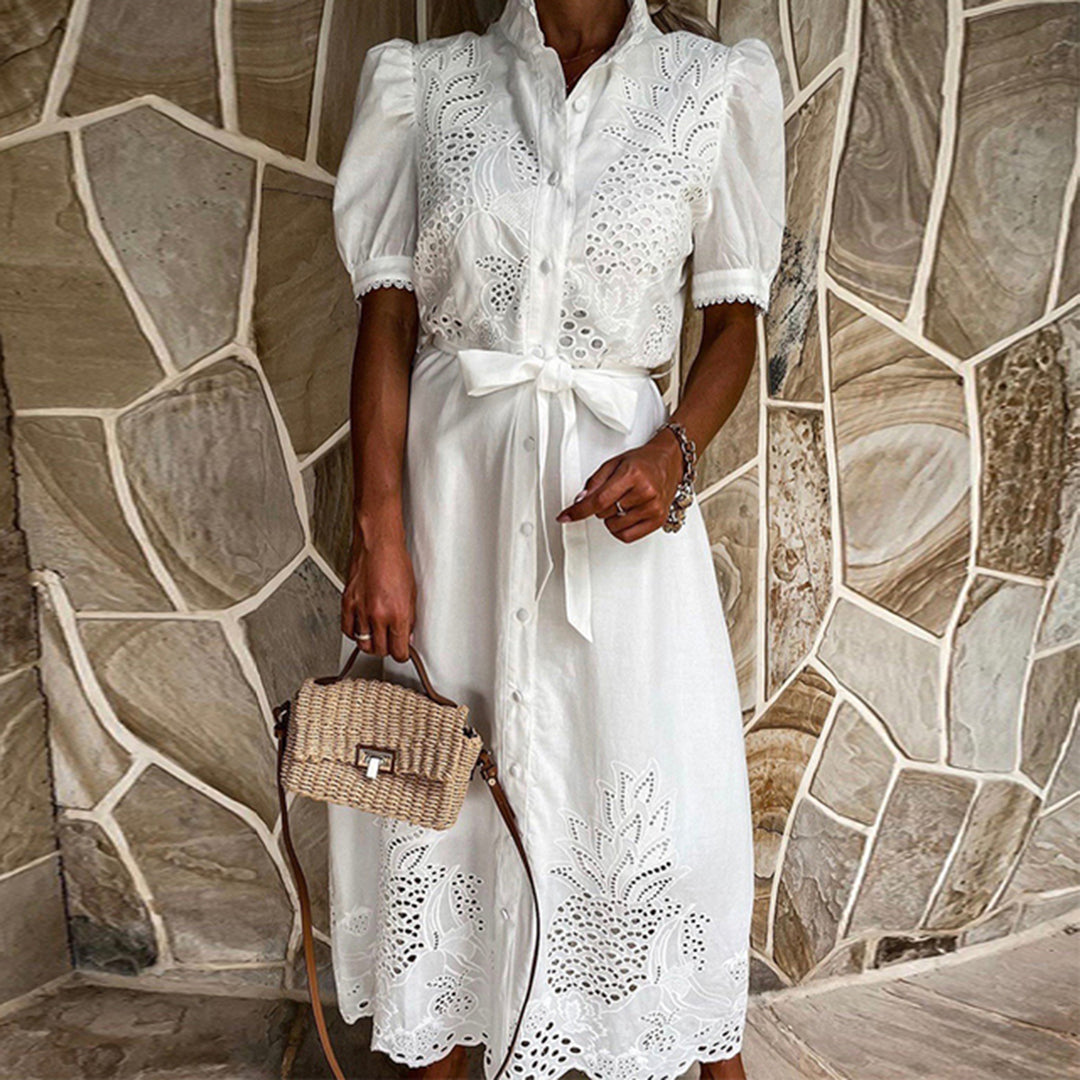 Embroidered Maxi Dress