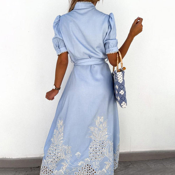 Embroidered Maxi Dress