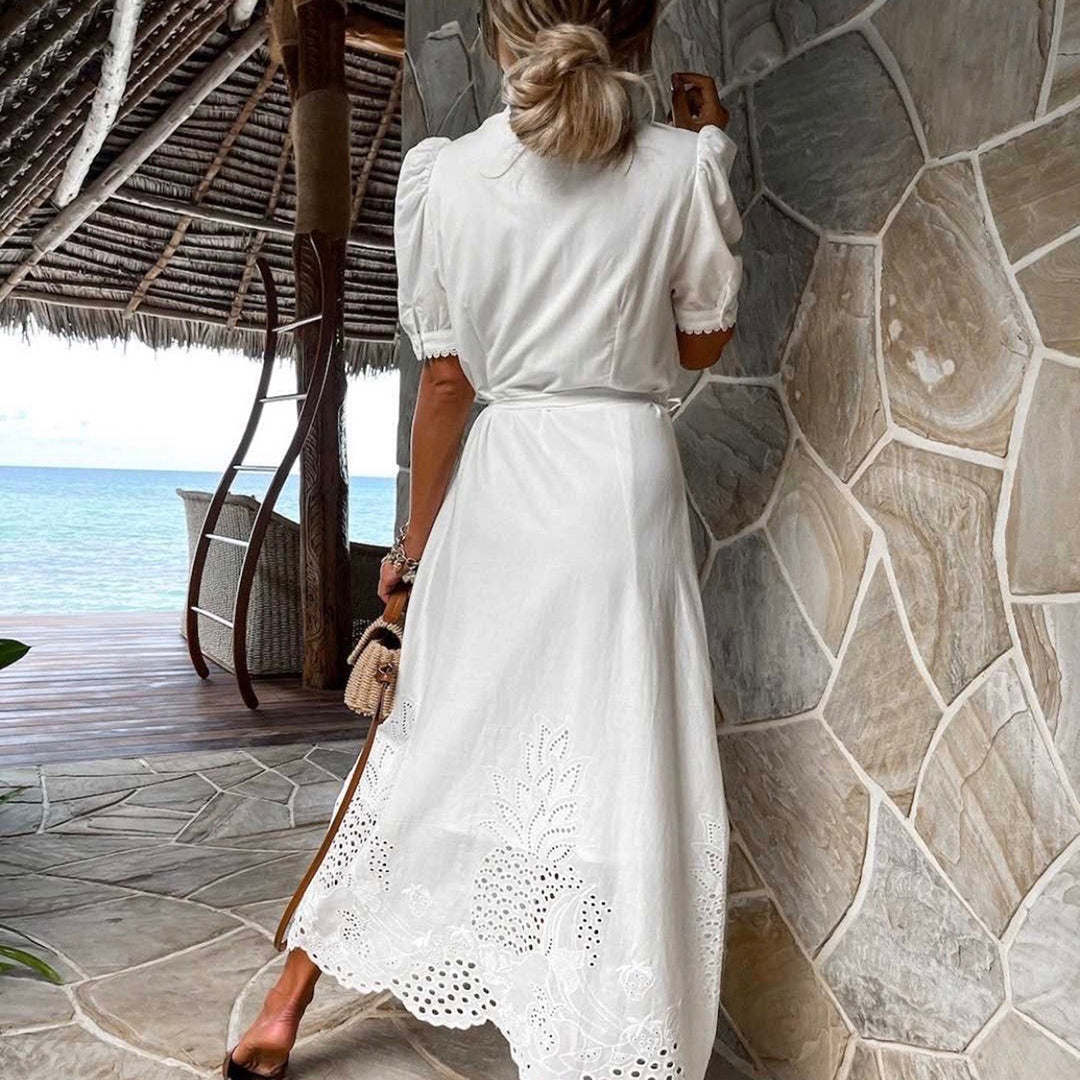 Embroidered Maxi Dress